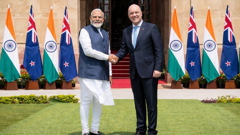 PM Modi and New Zealand PM Christopher Luxon confirm India–New Zealand Free Trade Agreement